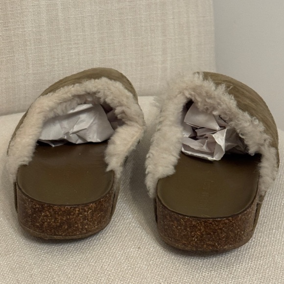 Jenni Kayne Shearling-Lined Moc Clog Size 38 EU/Size 8 US Made In Italy - Picture 5 of 9